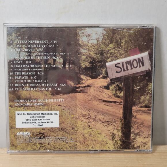 CD Carly Simon - Letters Never Sent - Picture 4 of 6
